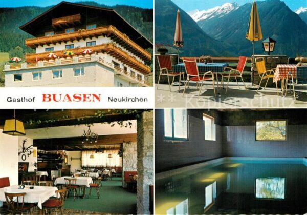 Neukirchen Grossvenediger Gasthof Buasen Restaurant Terrasse Hall