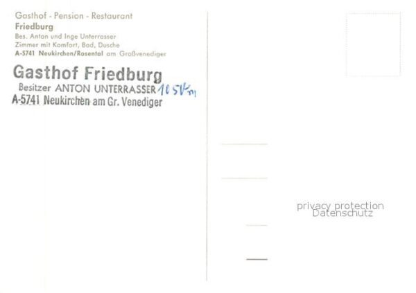 Neukirchen Grossvenediger Gasthof Friedburg Restaurant Fremdenzim – Bild 2