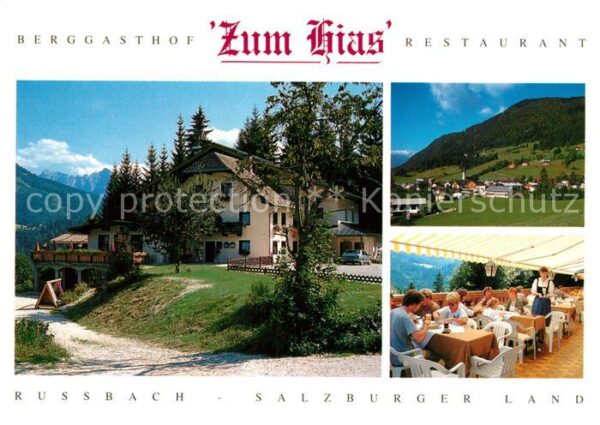 Russbach Pass Gschuett Berggasthof Restaurant Zum Hias Terrass