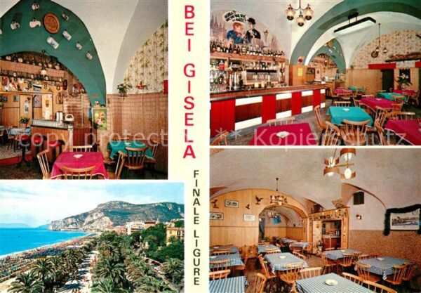 Finale Ligure Gastwirtschaft Cafe Gisela Küstenpanora