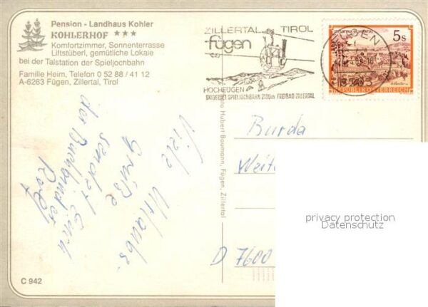 Fuegen Pension Landhaus Kohler – Bild 2