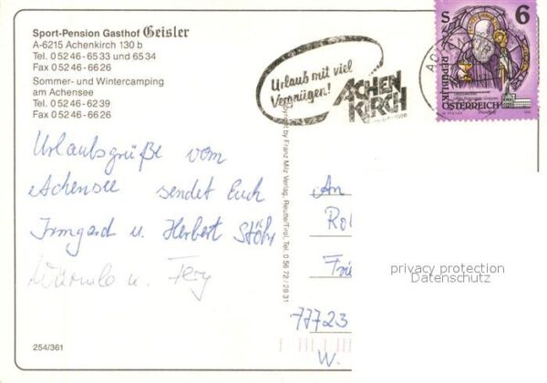 Achenkirch Sportpension Gasthof Geisler Alpenpanor – Bild 2