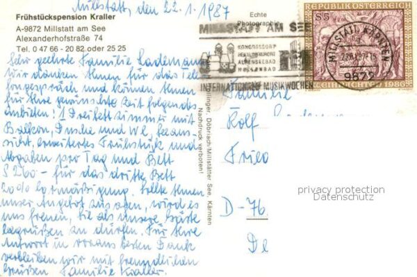Millstatt Millstaettersee Pension Kraller – Bild 2