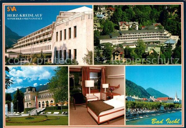 Bad Ischl Salzkammergut Krankenhaus Partie am Fluss