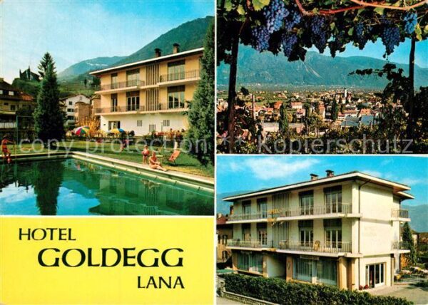 Lana Meran Hotel garni Goldegg Swimming Pool Stadt
