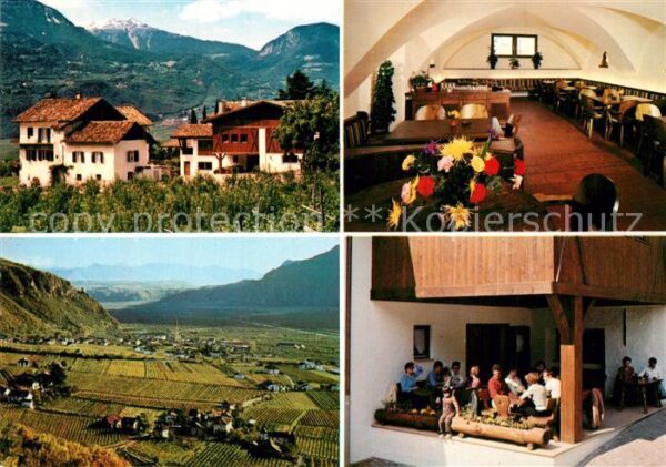 Terlano Suedtirol Jausenstation Hochbrunner Landschaftspa