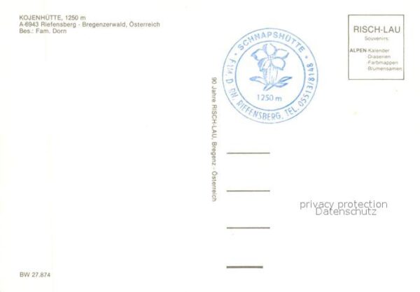 Riefensberg Schnapshütte Kojenhütte Gipfelkreuz Lan – Bild 2