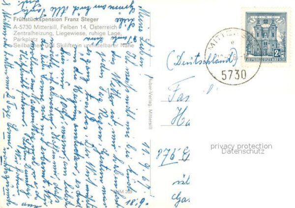 Mittersill Oberpinzgau Pension Steger – Bild 2