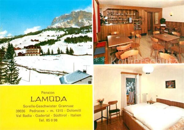 Pedraces Pension Lamüda Gastraum Fremdenzimmer W