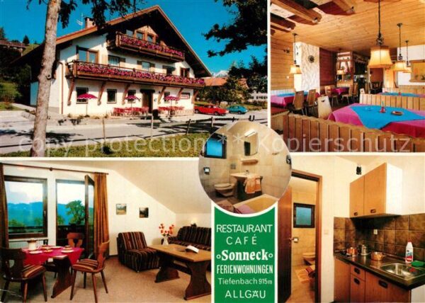 Tiefenbach Oberstdorf Ferienwohnungen Sonneck Restaurant Cafe