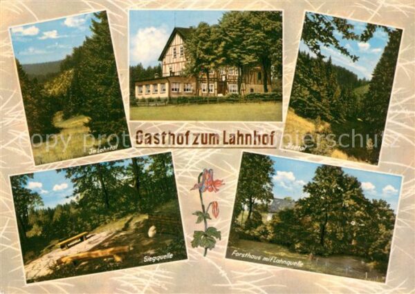 Lahnhof Gasthof zum Lahnhof Landschaftspanorama