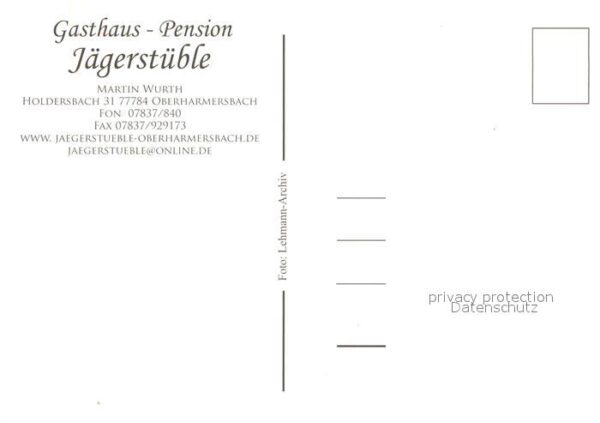 Oberharmersbach Gasthaus Pension Jägerstüble – Bild 2