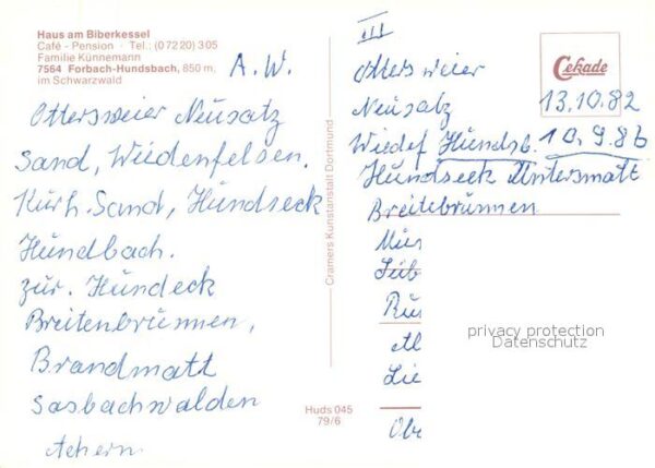 Hundsbach Forbach Haus am Biberkessel Cafe Pension Schwar – Bild 2
