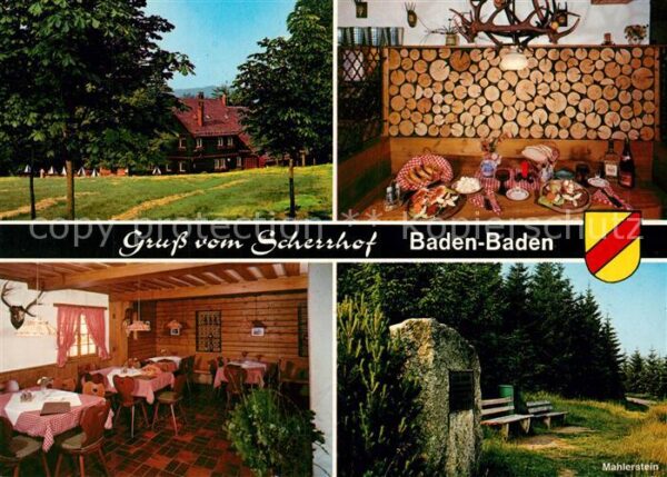 Baden-Baden Waldgaststätte Scherrhof Gastraum Vespe