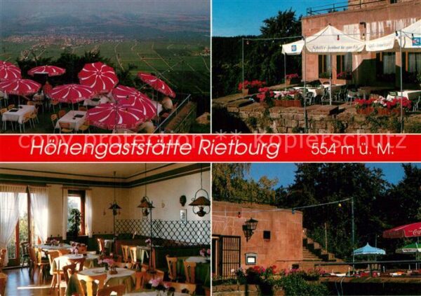 Rhodt Rietburg Höhengaststätte Rietburg Restaurant Ter