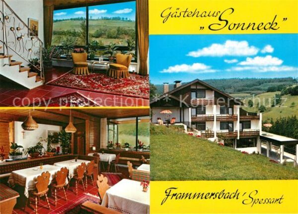 Frammersbach Landhaus Sonneck Gastraum Treppenaufgan
