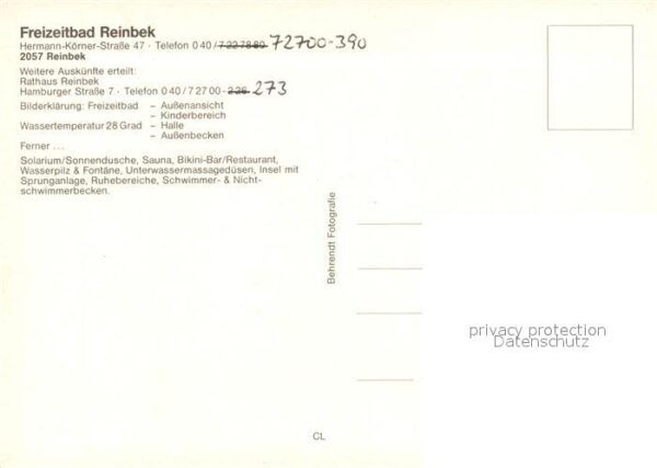 Reinbek Freizeitbad Reinbek Hallenbad Freibad – Bild 2