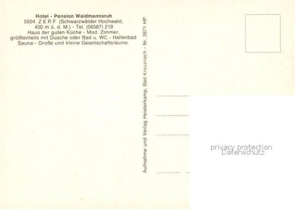 Zerf Hotel Pension Waidmannsruh Restaurant G – Bild 2
