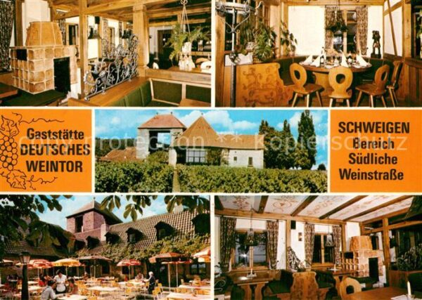 Rechtenbach Schweigen-Rechtenbach Gaststätte Deutsches Weintor Gartenterr