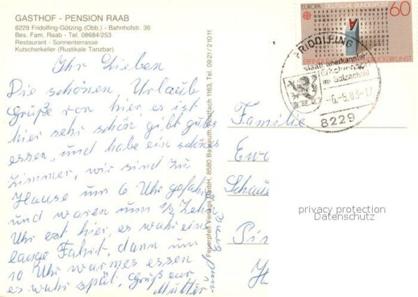 Goetzing Gasthof Pension Raab – Bild 2