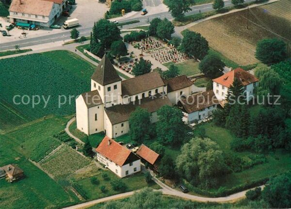 Oberzell Reichenau St Georgskirche Fliegeraufnahme