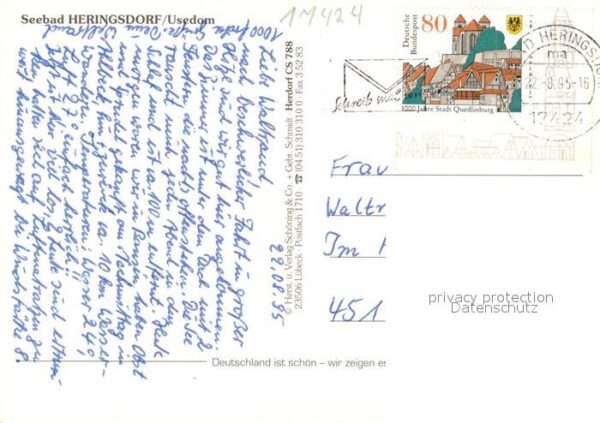 Heringsdorf Ostseebad Usedom Fliegeraufnahme – Bild 2