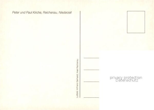 Niederzell Reichenau Peter und Paul Kirche Fliegeraufnahme – Bild 2