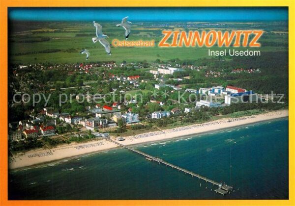 Zinnowitz Ostseebad Seebrücke Strand Hotels Ferienanlagen F