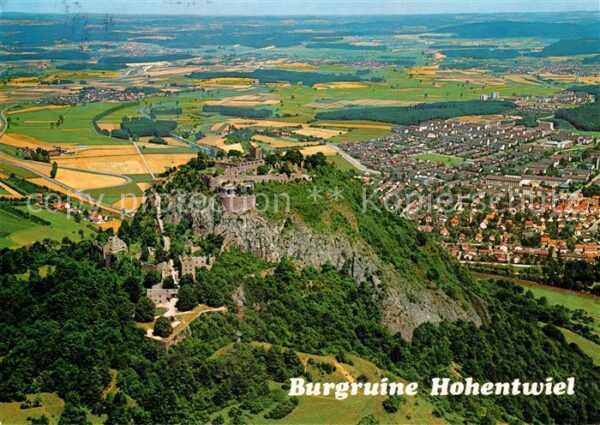 Singen Hohentwiel Burgruine Festung Fliegeraufnahme