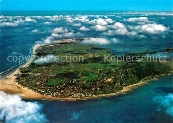 Borkum Nordseeinsel Fliegeraufnahme