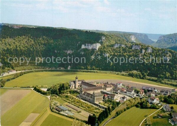 Beuron Donautal Kloster Schwäbische Alb Fliegeraufnahme