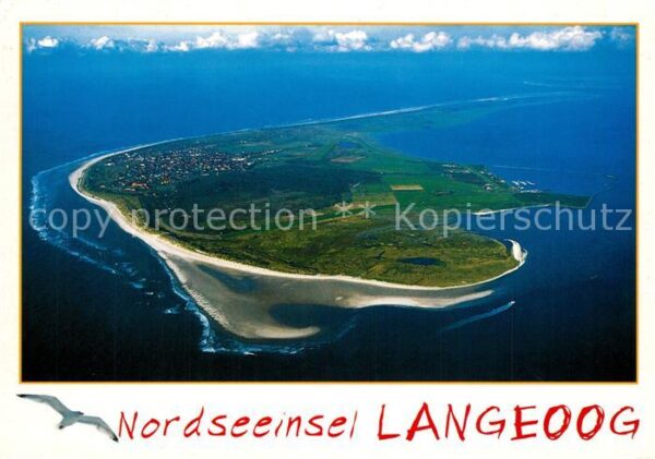 Langeoog Nordseebad Nordseeinsel Fliegeraufnahme