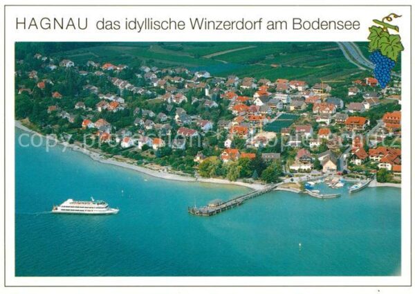 Hagnau Bodensee Winzerdorf Hafen Fähre Fliegeraufnahme