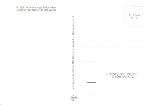 Corvey Schloss ehemalige Reichsabtei Fliegerau – Bild 2