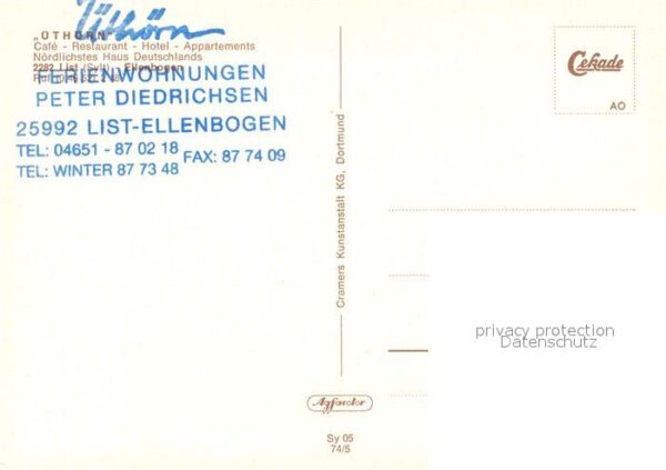 Ellenbogen Sylt Cafe Restaurant Hotel Üthörn Fliegerauf – Bild 2