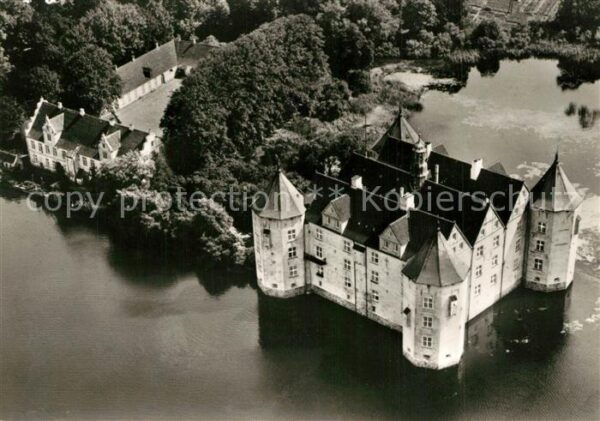 Gluecksburg Ostseebad Schloss Fliegeraufnahme