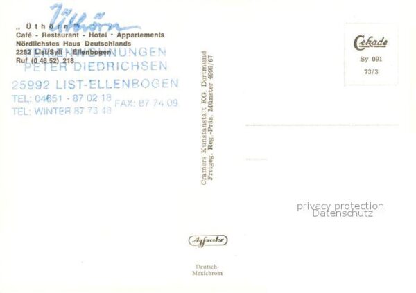 Ellenbogen Sylt Cafe Restaurant Hotel Üthörn Fliegerauf – Bild 2