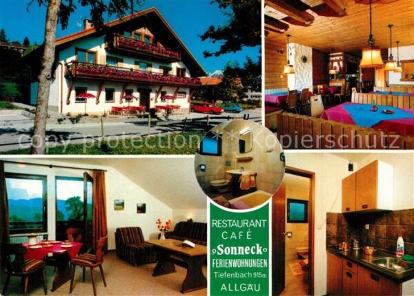 Tiefenbach Oberstdorf Ferienwohnungen Sonneck Restaurant Cafe