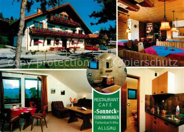 Tiefenbach Oberstdorf Ferienwohnungen Sonneck Restaurant Cafe