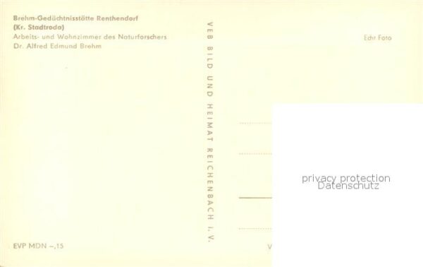 Renthendorf Brehm-Gedächtnisstätte Arbeits- und Woh – Bild 2