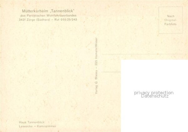 Zorge Mütterkurheim Tannenblick – Bild 2