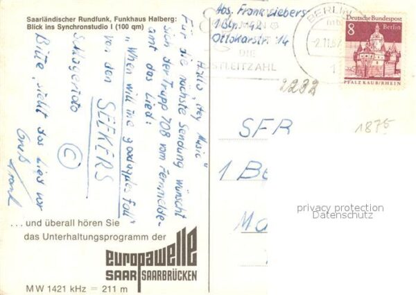 Saarbruecken Saaländischer Rundfunk Funkhaus Halberg – Bild 2