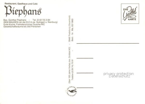 Maasen Restaurant Cafe Piephans Kegelbahn – Bild 2