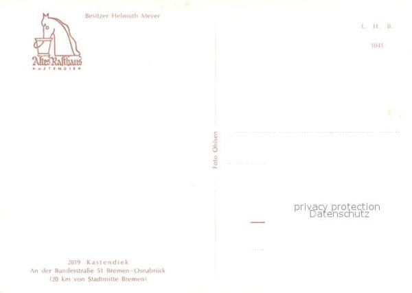 Bremen Altes Rasthaus Kastendiek – Bild 2