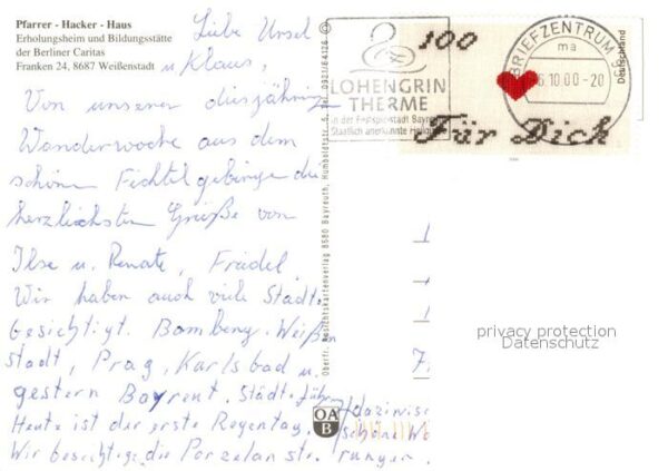 Weissenstadt Pfarrer-Hacker-Haus Erholungsheim udn B – Bild 2
