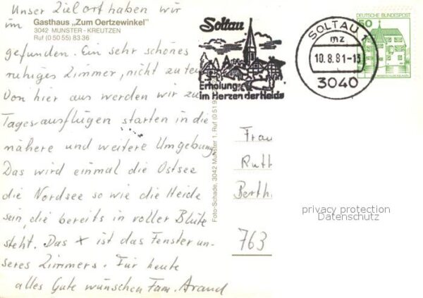 Kreutzen Soltau Munster Gasthaus zum Oertzewinkel – Bild 2