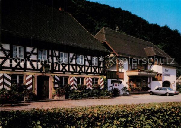 Glottertal Gasthaus Hotel Schlossmühle Fachwerk