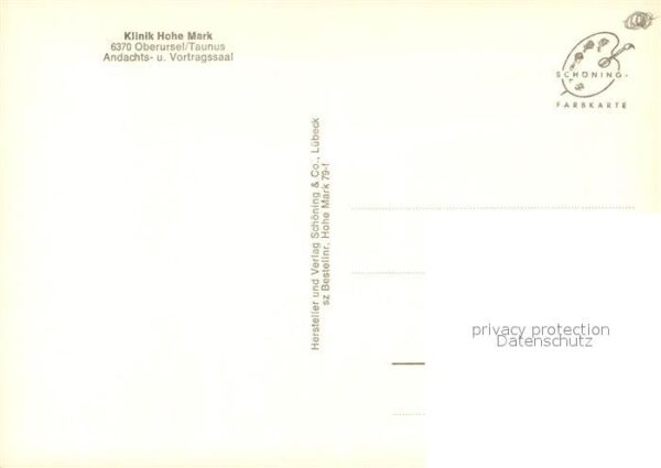 Oberursel Taunus Klinik Hohe Mark Andachts- und Vortrags – Bild 2