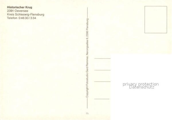 Oeversee Historischer Krug Künstlerkarte – Bild 2