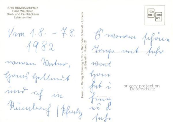 Rumbach Rheinland-Pfalz Bäckerei Hans Weinhold – Bild 2